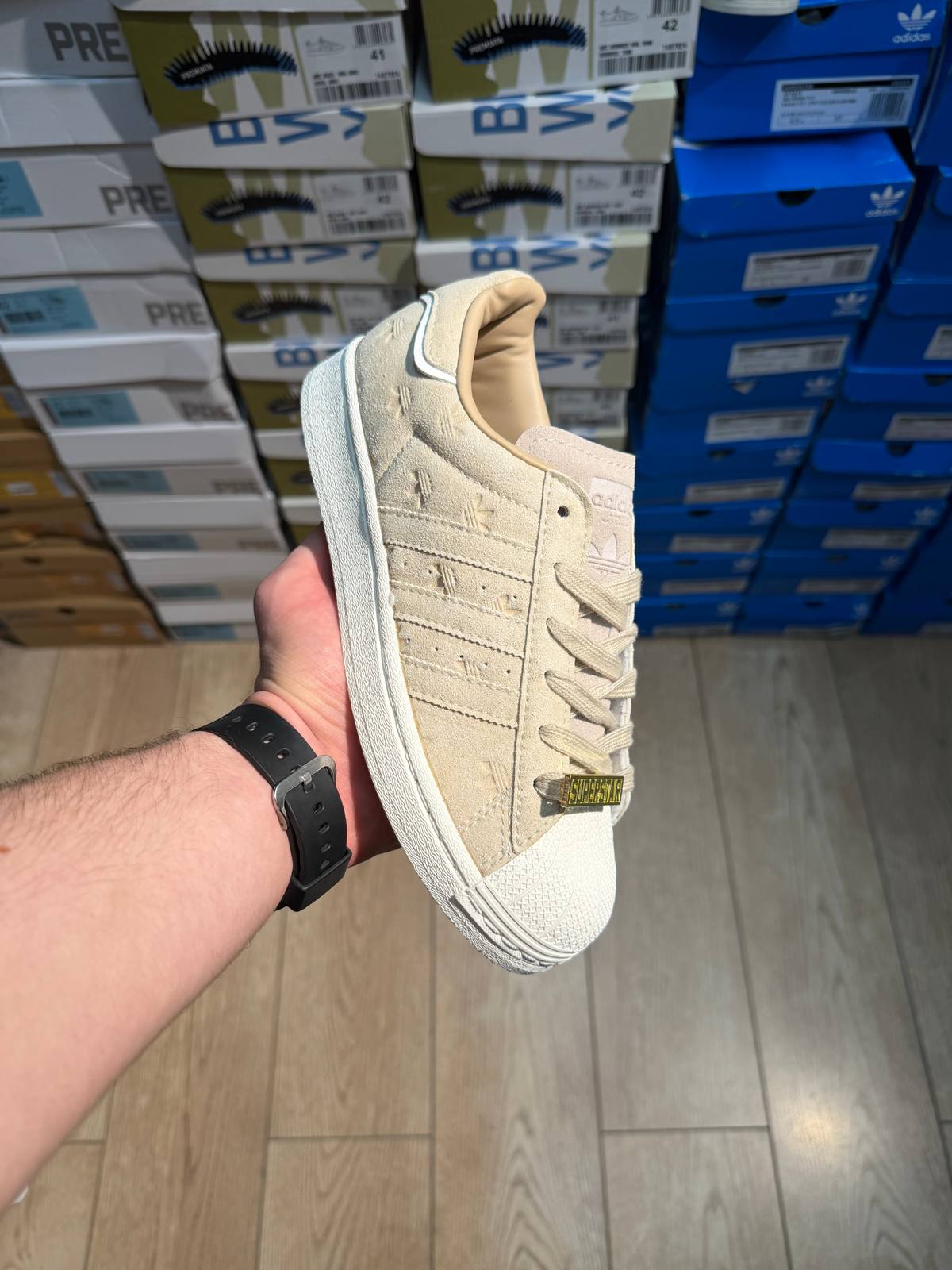 Adidas Superstar new беж
